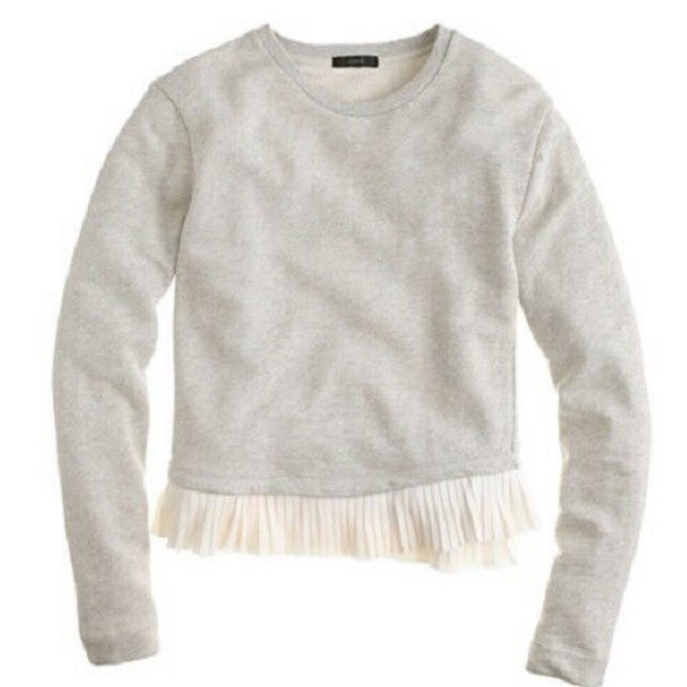 J. Crew Ruffle hem Sweatshirt